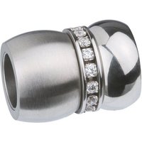 Ernstes Design Einlage für Halsschmuck ED Vita Wechselhülse Edelstahl mit Zirkonia AN254 silberfarben