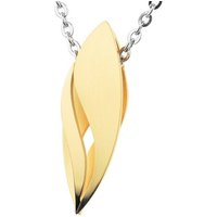 Ernstes Design Kettenanhänger Anhänger Edelstahl goldfarben, matt, poliert, AN993