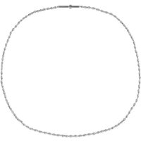 Ernstes Design Kette ohne Anhänger Kordelkette Edelstahl mit Clic-Verschluss