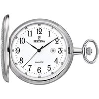 Festina Taschenuhr Festina Taschenuhr mit TU Kette F2023/1, (Analoguhr), Herren Taschenuhr rund, groß (ca. 49mm), Edelstahlgehäuse, Elegant silberfarben