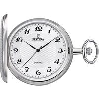Festina Taschenuhr Festina Taschenuhr mit TU Kette F2024/1, (Analoguhr), Herren Taschenuhr rund, groß (ca. 48mm), Edelstahlgehäuse, Elegant silberfarben