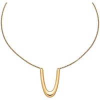 M&M Kette mit Anhänger Halskette Damen gold mit Anhänger Best Basics (1-tlg), deutsche Qualität, inkl. edles Schmucketui goldfarben