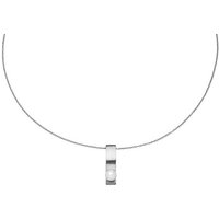 M&M Kette mit Anhänger Halskette mit Anhänger mit Perle Ocean Collection (1-tlg), deutsche Qualität, inkl. edles Schmucketui silberfarben