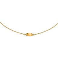 M&M Kette mit Anhänger Halskette Damen silber mit Anhänger Best Basics (1-tlg), deutsche Qualität, inkl. edles Schmucketui goldfarben