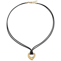 M&M Kette mit Anhänger Halskette Damen silber mit Anhänger Pure Volume (1-tlg), deutsche Qualität, inkl. edles Schmucketui goldfarben