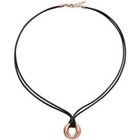 M&M Kette mit Anhänger Halskette Damen silber mit Anhänger Pure Volume (1-tlg), deutsche Qualität, inkl. edles Schmucketui goldfarben