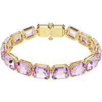 Swarovski Armband Schmuck Geschenk Millenia Tennis Armkette, 5720487, mit Swarovski® Kristall gelb|goldfarben|lila