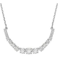 Swarovski Kette mit Anhänger Schmuck Geschenk Matrix Halskette, 5705396, mit Swarovski® Zirkonia (synth) silberfarben
