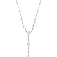 Swarovski Y-Kette Schmuck Geschenk Constella Y-Halskette, 5711830, mit Swarovski® Zirkonia (synth) - mit Swarovski® Perle weiß