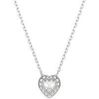 Swarovski Kette mit Anhänger Schmuck Geschenk Ariana Grande Halskette Herz, 5720852, mit Swarovski® Kristall silberfarben