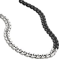 Diesel Edelstahlkette Schmuck Geschenk Halsschmuck Halskette, DX1530931 schwarz