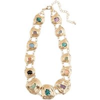 Next Statementkette Kette mit organischem Stein (1-tlg) goldfarben