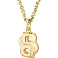 BOSS Kette mit Anhänger DOUBLE B PETIT, 1580697, 1580747 gelb|goldfarben