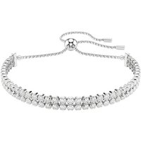 Swarovski Armband Schmuck Geschenk Matrix Tennis Armkette, 5677823, 5678252, mit Swarovski® Kristall silberfarben