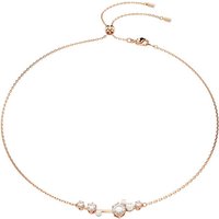 Swarovski Collier Schmuck Geschenk Constella Halskette, 5705626, 5729504, mit Swarovski® Zirkonia (synth) - mit Swarovski® Perle goldfarben
