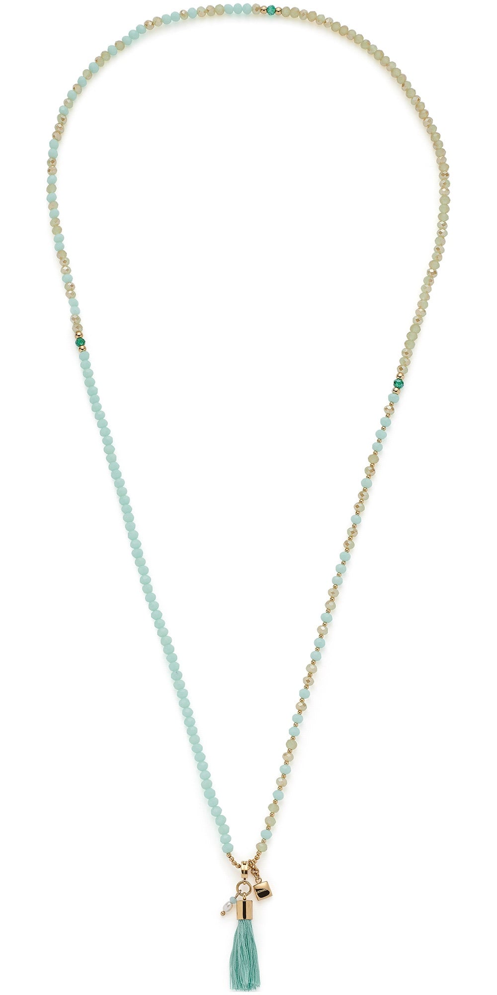Leonardo 024896 Damenkette Donna Türkis 80 cm