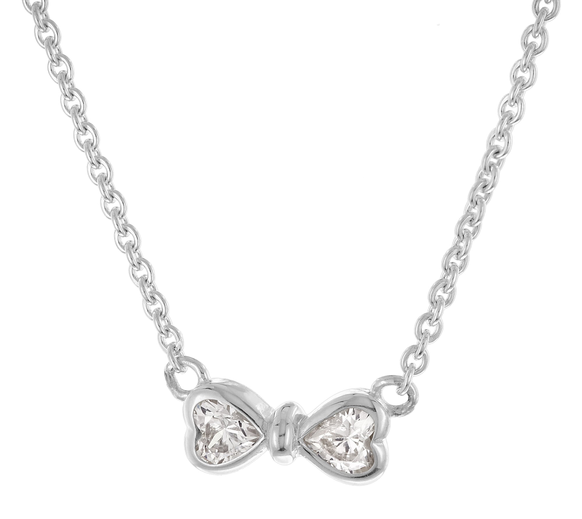trendor 28343 Damen-Kette 925 Silber Rhodiniert Zirkonia Collier