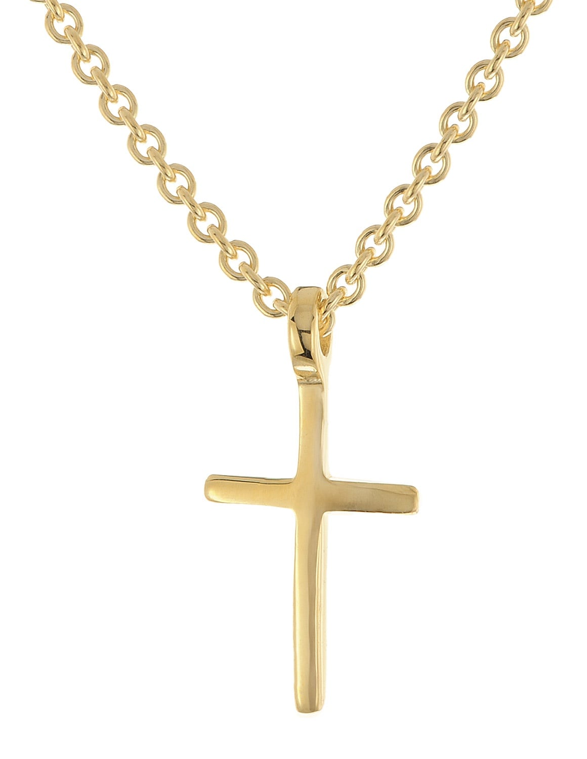trendor 28349 Halskette Mit Kleinem Kreuz-Anhänger Gold 333/8K