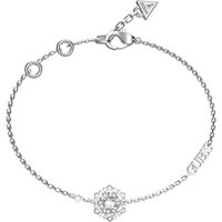 Guess Kette mit Einhänger Stilvolles Stahlarmband La Fleur JUBB04557JWRH - Länge: 21 cm