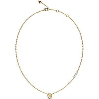 Guess Kette mit Anhänger Modische vergoldete Halskette mit Zirkonen Stilvoll JUBN04593JWYGT/U