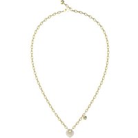 Guess Kette mit Anhänger Vergoldete Halskette mit Herzen Crazy In Love JUBN05212JWYGT/U