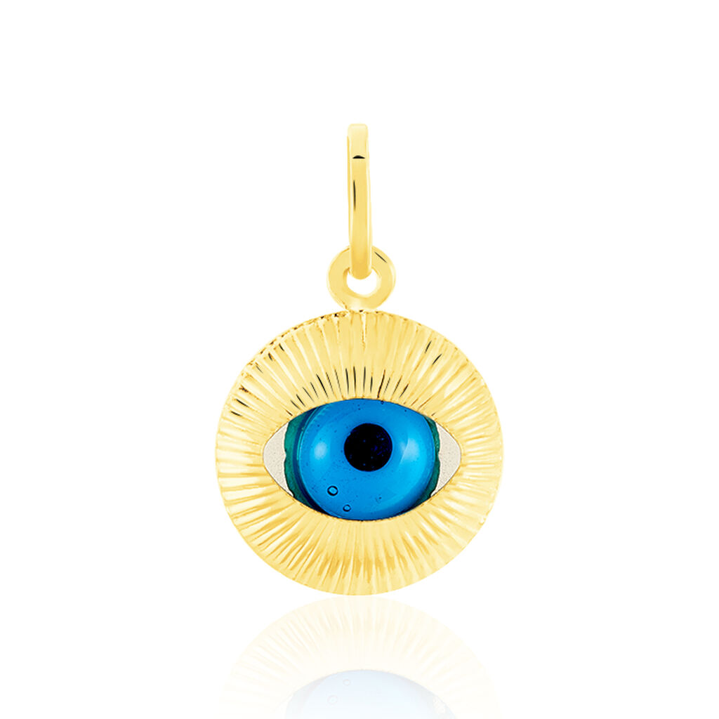 🦚 Kettenanhänger Gold 375 Nazar Auge, Anhänger ohne Stein