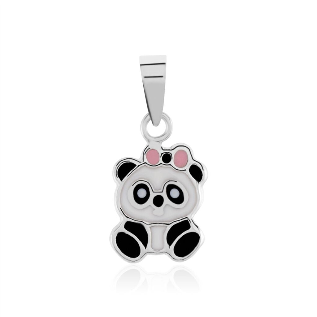 🦚 Kettenanhänger Silber 925 Panda Saida, Anhänger ohne Stein