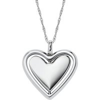 Fossil Kette mit Anhänger Schmuck Geschenk Edelstahl JEWELRY Herz, JF04836040 silberfarben