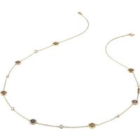Guess Edelstahlkette Guess Damen-Kette Edelstahl Zirkonia goldfarben