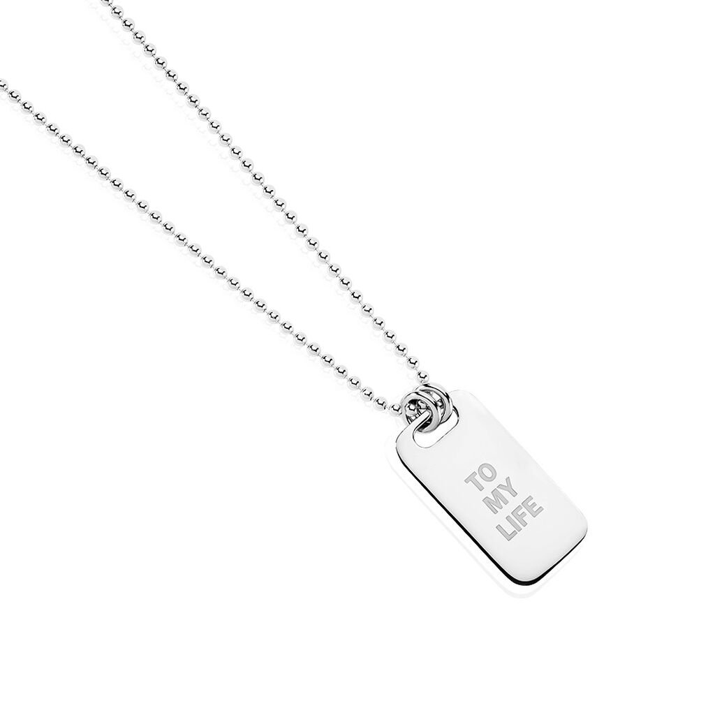 🦚 Unisex Collier Silber Silber 925 Geometrisch Symbol Karter 5cm 16mm, Collier ohne Stein