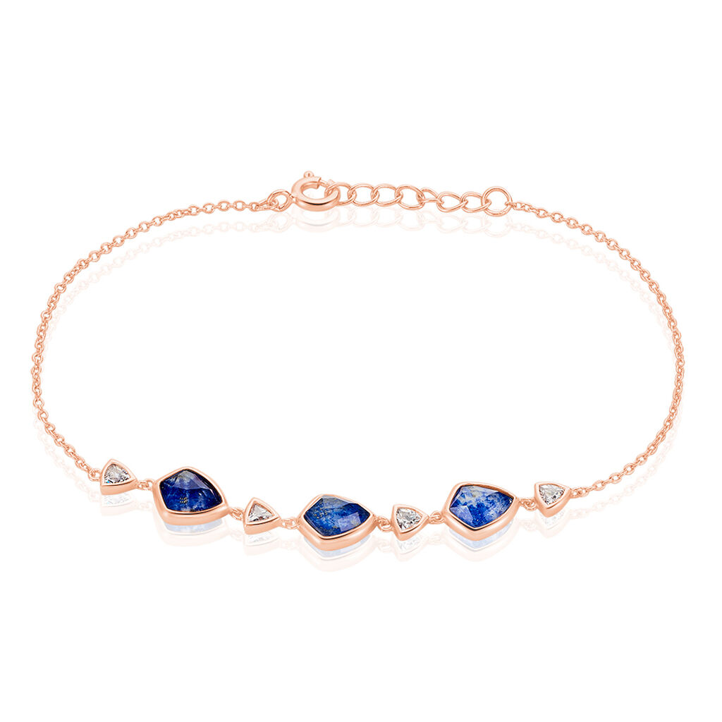 🦚 Damenarmband Silber 925 Rosé Vergoldet Zirkonia, Armband mit Stein