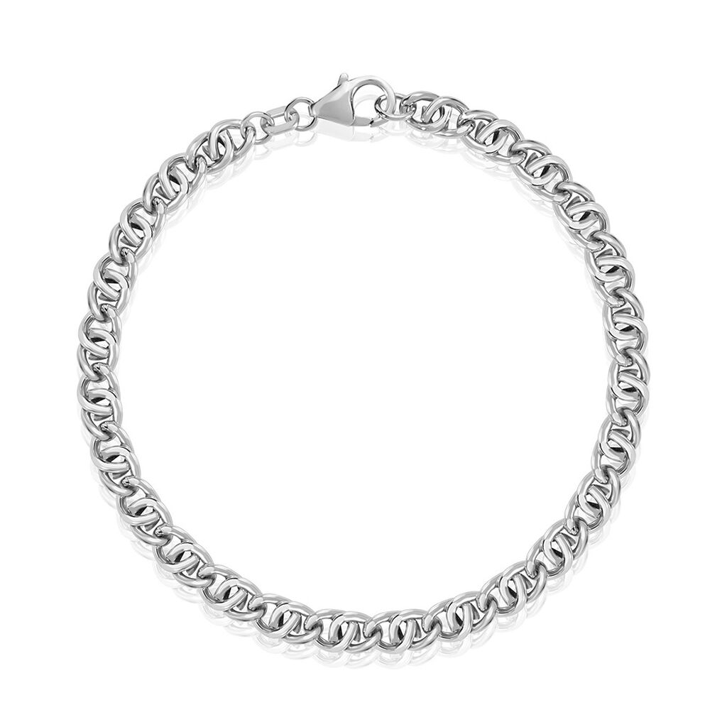 🦚 Damen Armkette Silber 925 Alice 1,9cm 49mm, Armkette ohne Stein