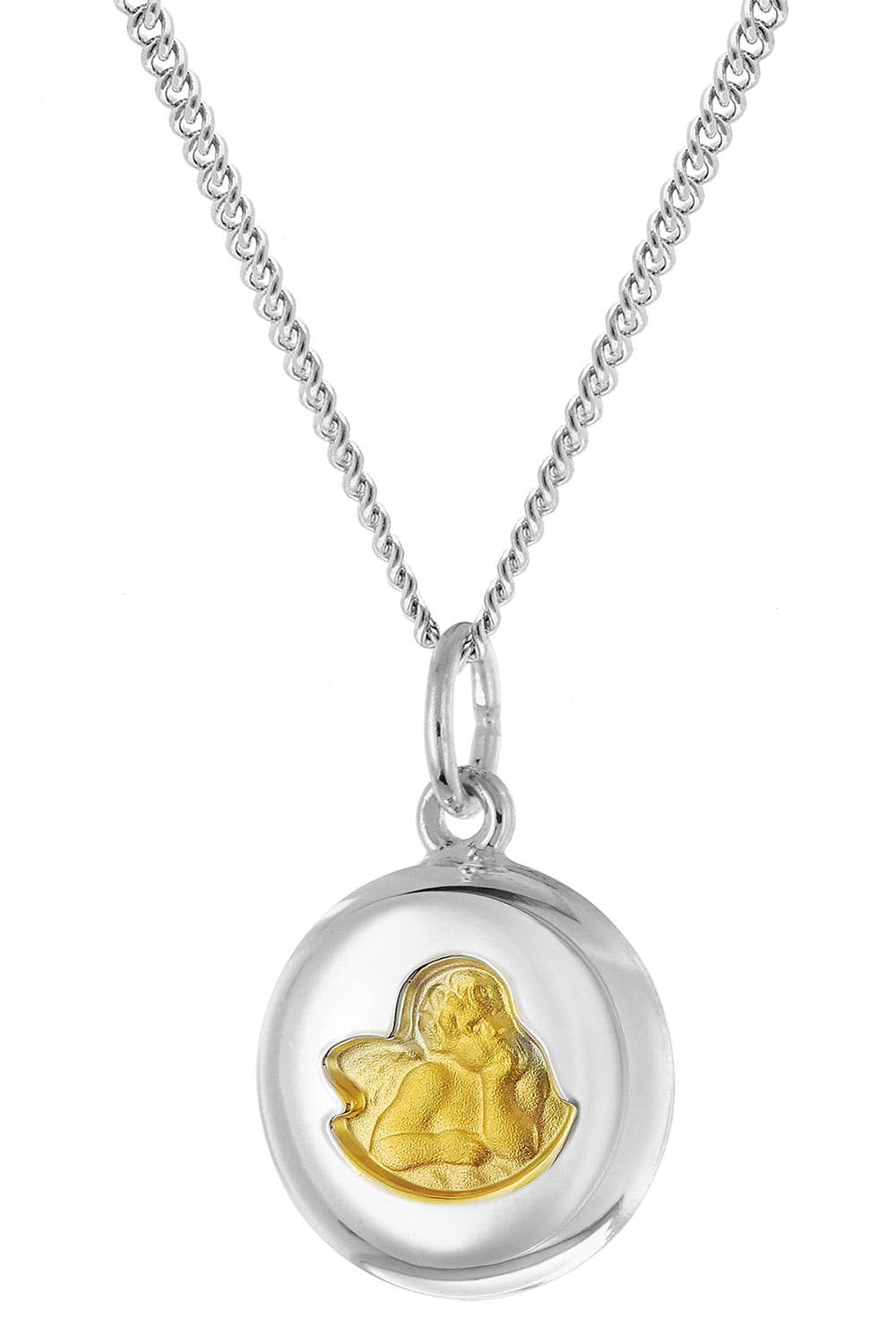 trendor 28602 Kinder-Kette mit Engel-Anhänger 925 Silber