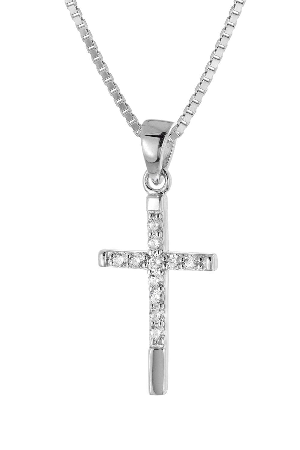 trendor 28604 Damen-Kette Mit Kreuz 925 Silber
