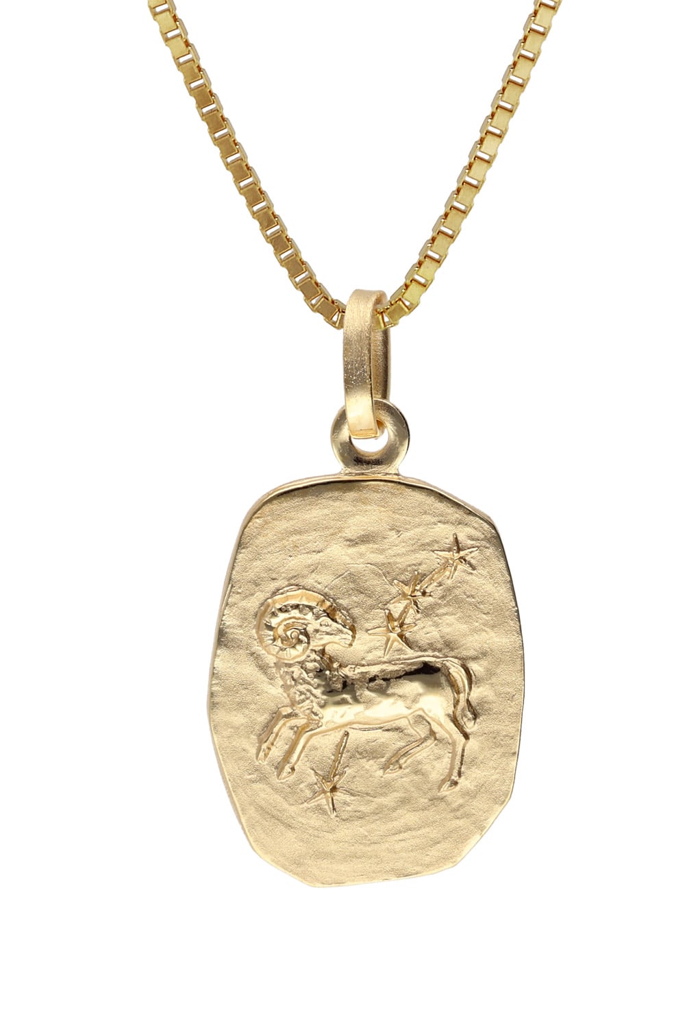trendor 15382-04 Widder Sternzeichen Gold 333 / 8K mit vergoldeter Silberkette
