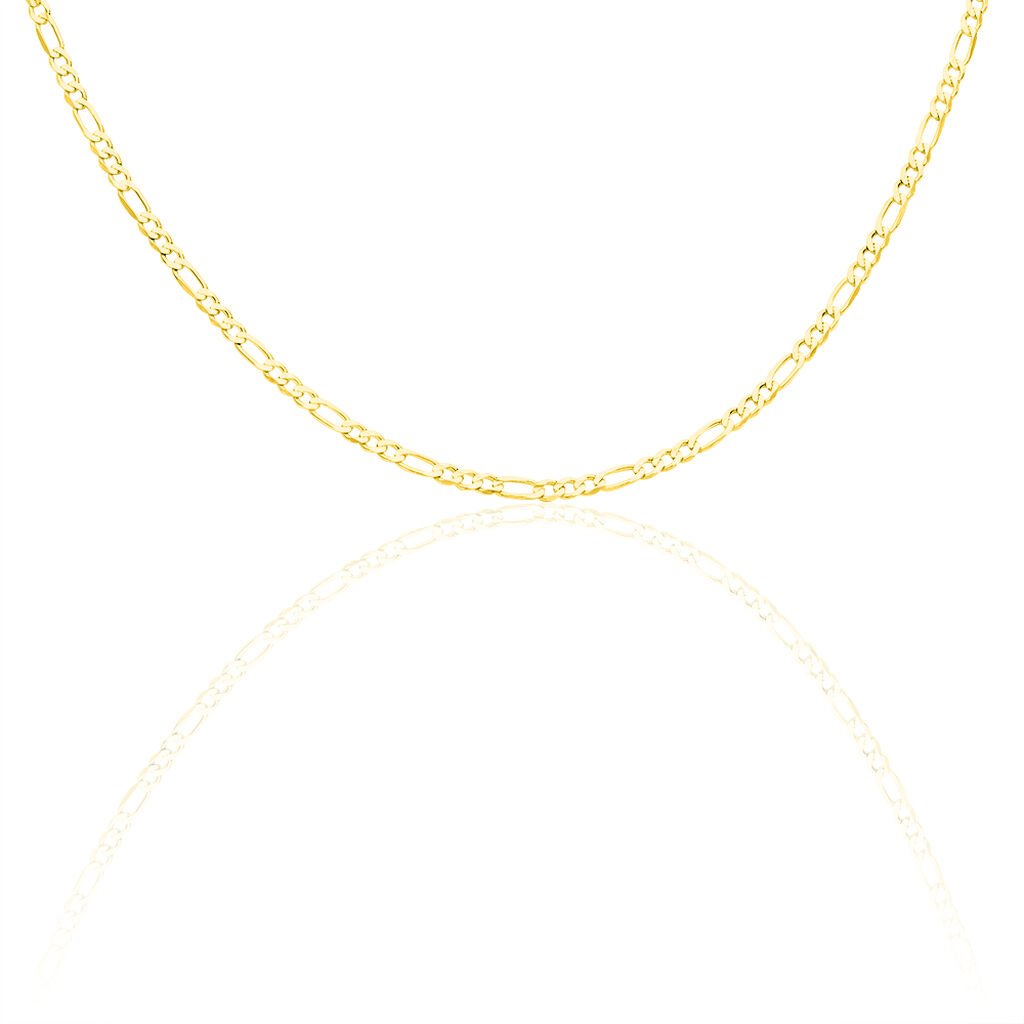 🦚 Unisex Figarokette Gold 333 , Kette ohne Stein
