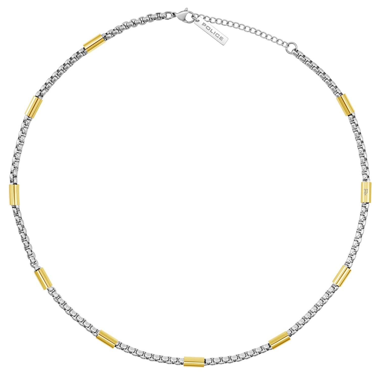 Police PEAGN0078501 Herren-Kette Radius Edelstahl Zweifarbig