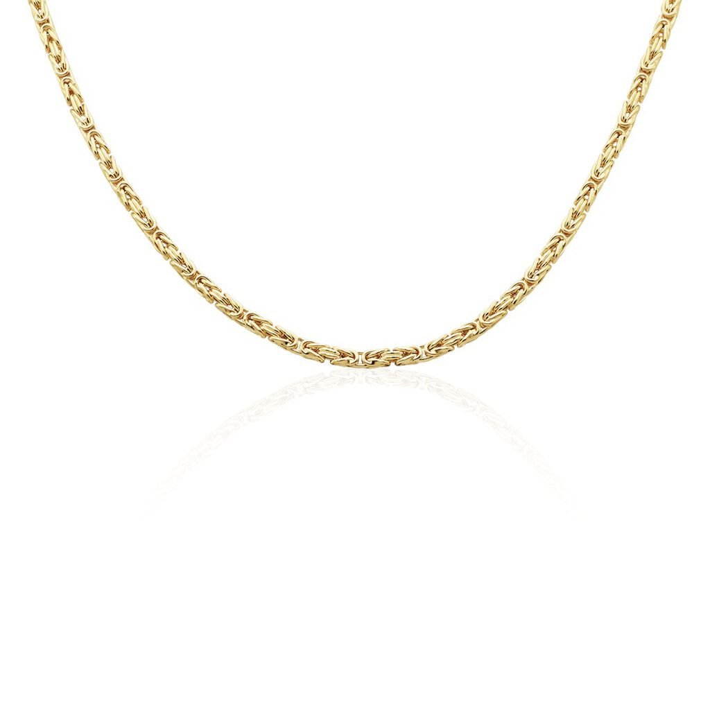 🦚 LOYAL Unisex Kette Gold 585 (14 Karat) B 3,5 mm, Kette ohne Stein