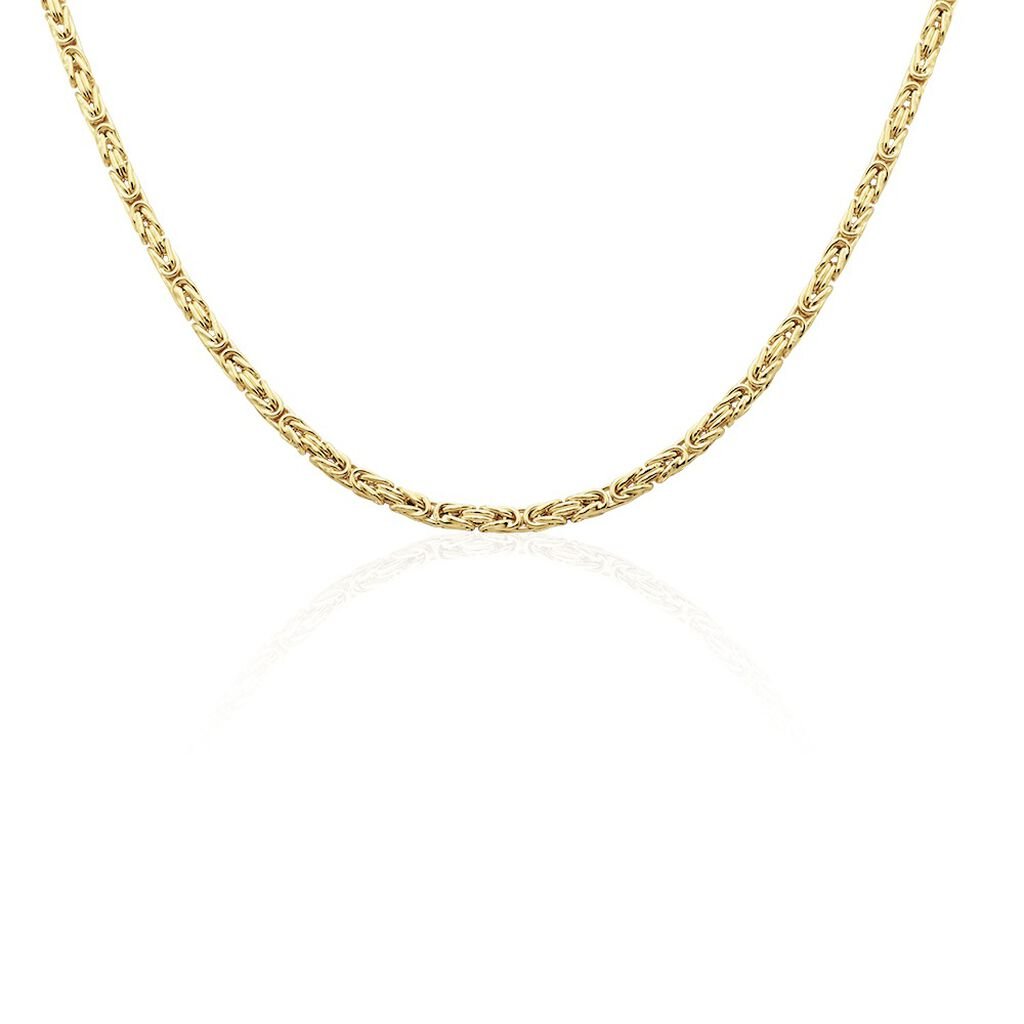 🦚 LOYAL Unisex Kette Gold 585 (14 Karat) B 3,5 mm, Kette ohne Stein