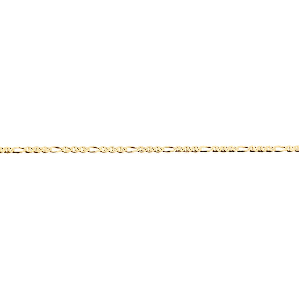 🦚 PANZERSTEG Unisex Kette Gold 375 (9 Karat) B 2,5 mm, Kette ohne Stein