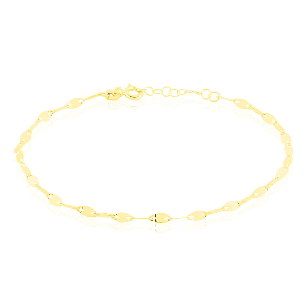 🦚 PRIYA Damen Armkette Gold 375 (9 Karat) B 2,4 mm, Armkette ohne Stein