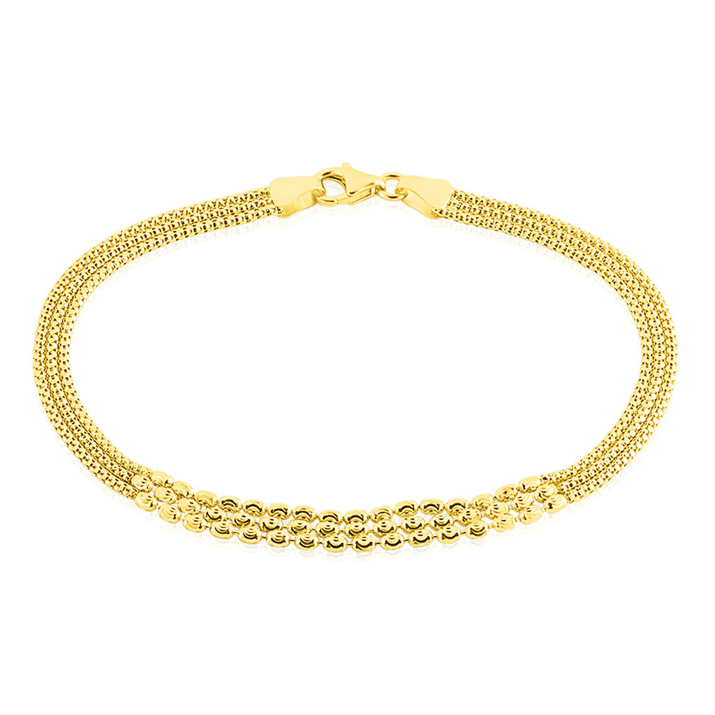 🦚 MONIKA Damen Armkette Gold 375 (9 Karat), Armkette ohne Stein