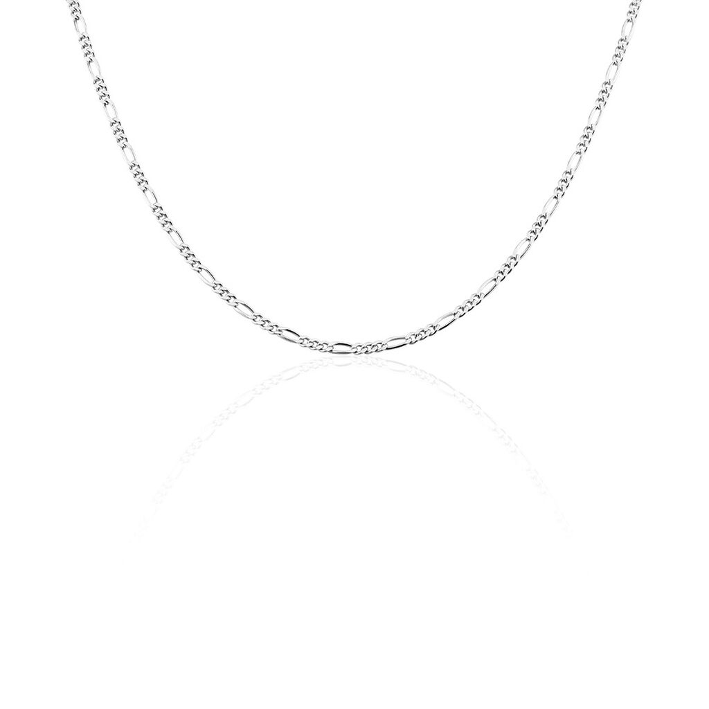 🦚 FIGARO S 2 Unisex Kette Silber 925 B 2,8 mm, Kette ohne Stein