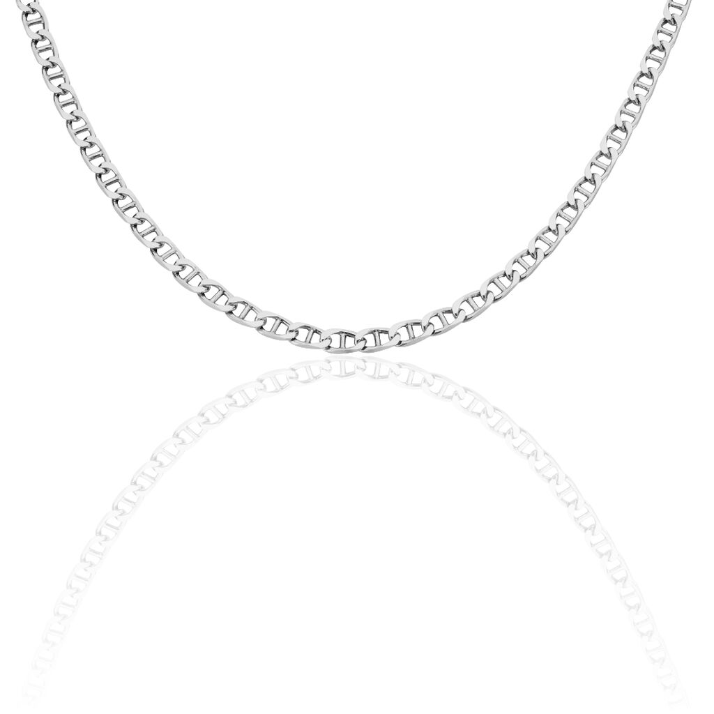 🦚 STEGPANZER S Unisex Kette Silber 925 B 4,4 mm, Kette ohne Stein