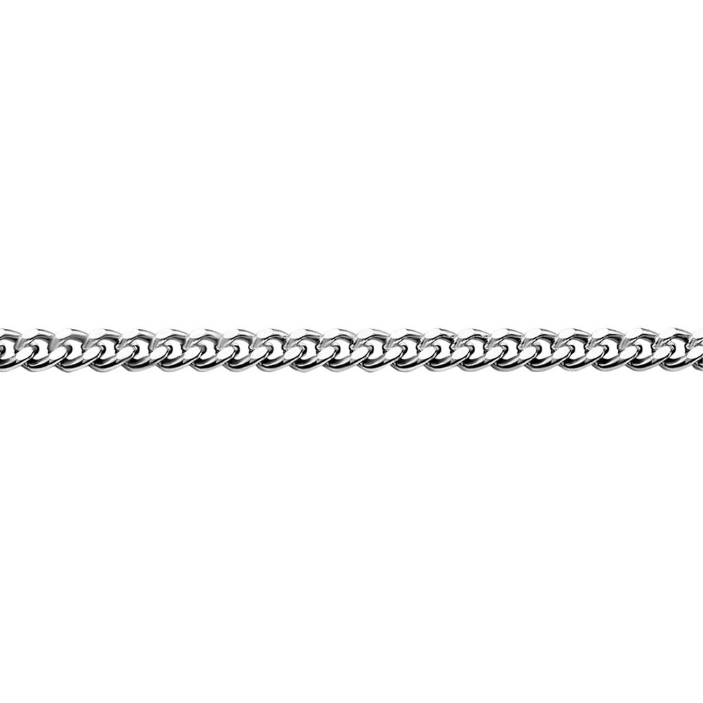 🦚 PANZER S Unisex Kette Silber Silber 925 B 1,4 mm, Kette ohne Stein