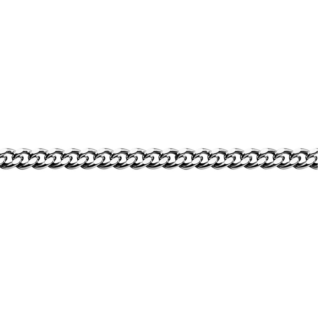 🦚 PANZER S Unisex Kette Silber Silber 925 B 1,4 mm, Kette ohne Stein