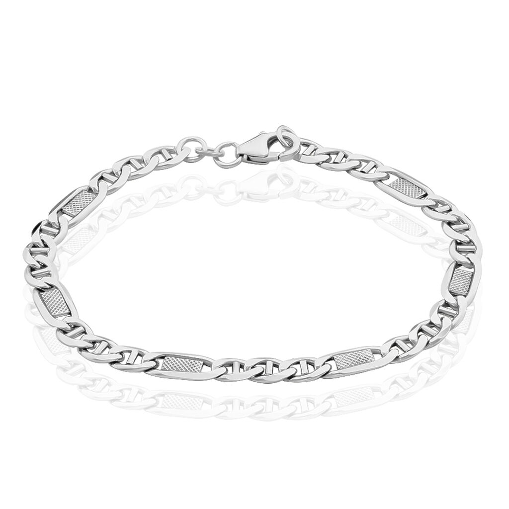 🦚 PANZER S Unisex Armkette Silber 925 B 5 mm, Armkette ohne Stein