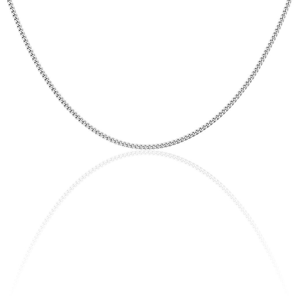 🦚 Herren Kette Edelstahl B 1 mm, Kette ohne Stein