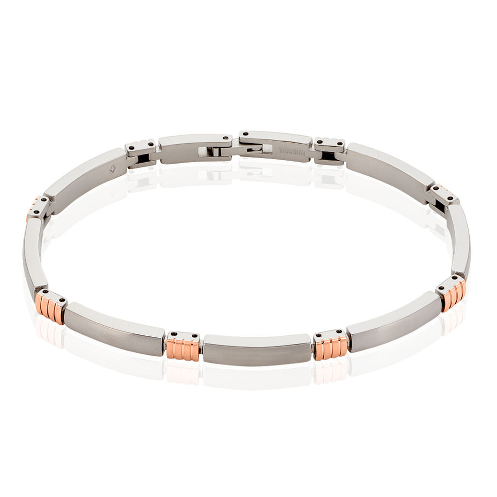 🦚 TITTA Damen Armkette Titan Bicolor, Armkette ohne Stein