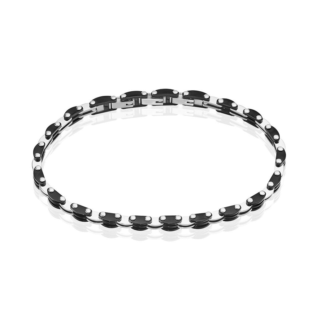 🦚 Herren Armband Edelstahl Kettenglieder B 6,2 mm, Armband ohne Stein
